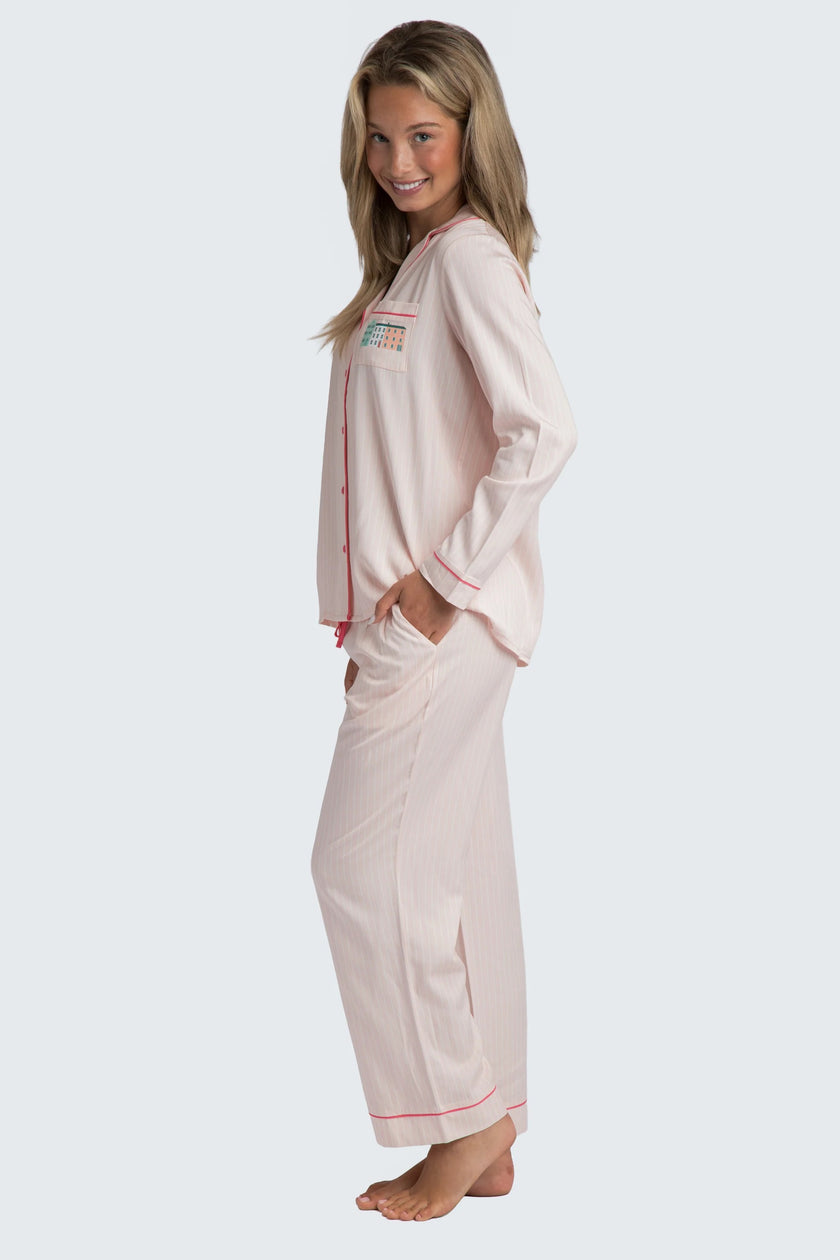 Charleston Crop long PJ Set