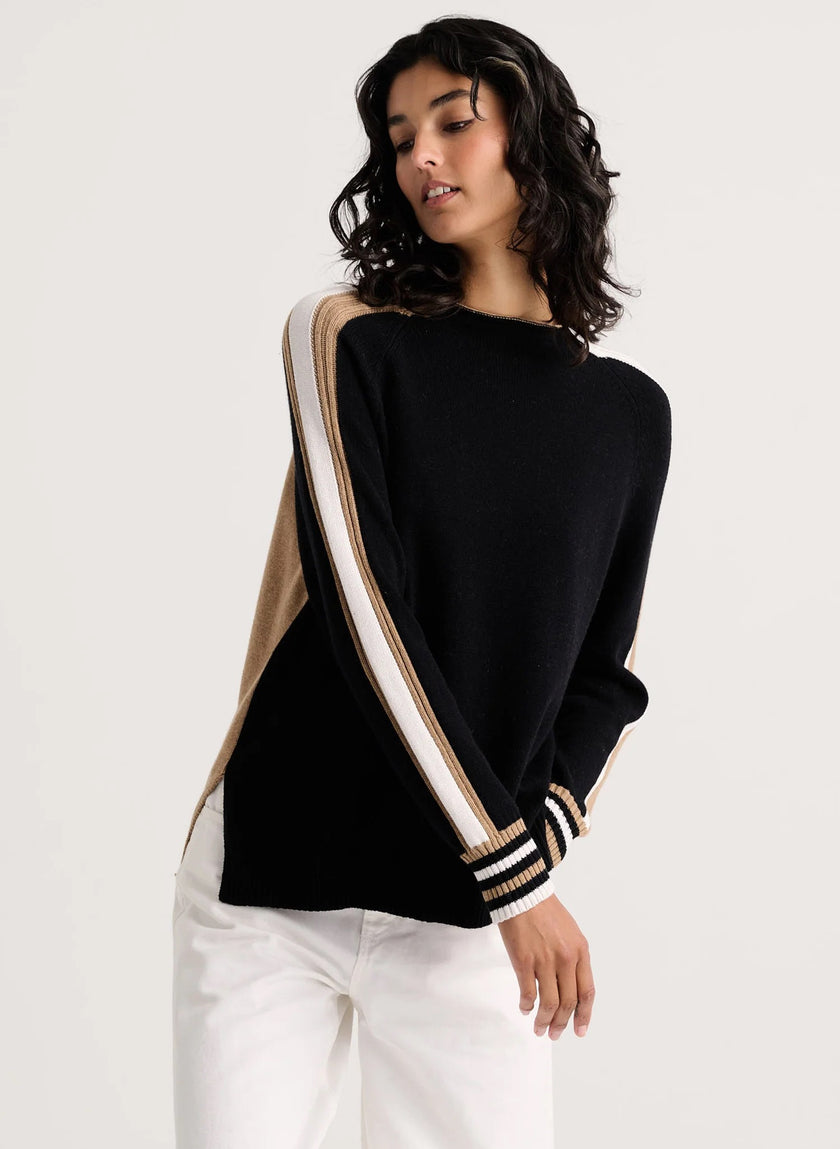 TWO-WAY FUNNEL NECK Sweater