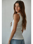 Knit Ribbed Round Neck Tank