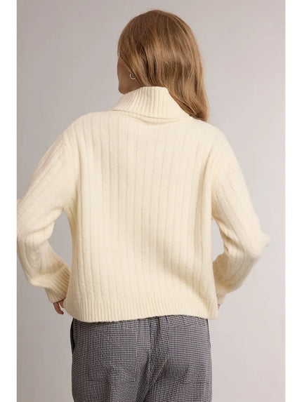 Carly Ribbed Turtleneck Sweater