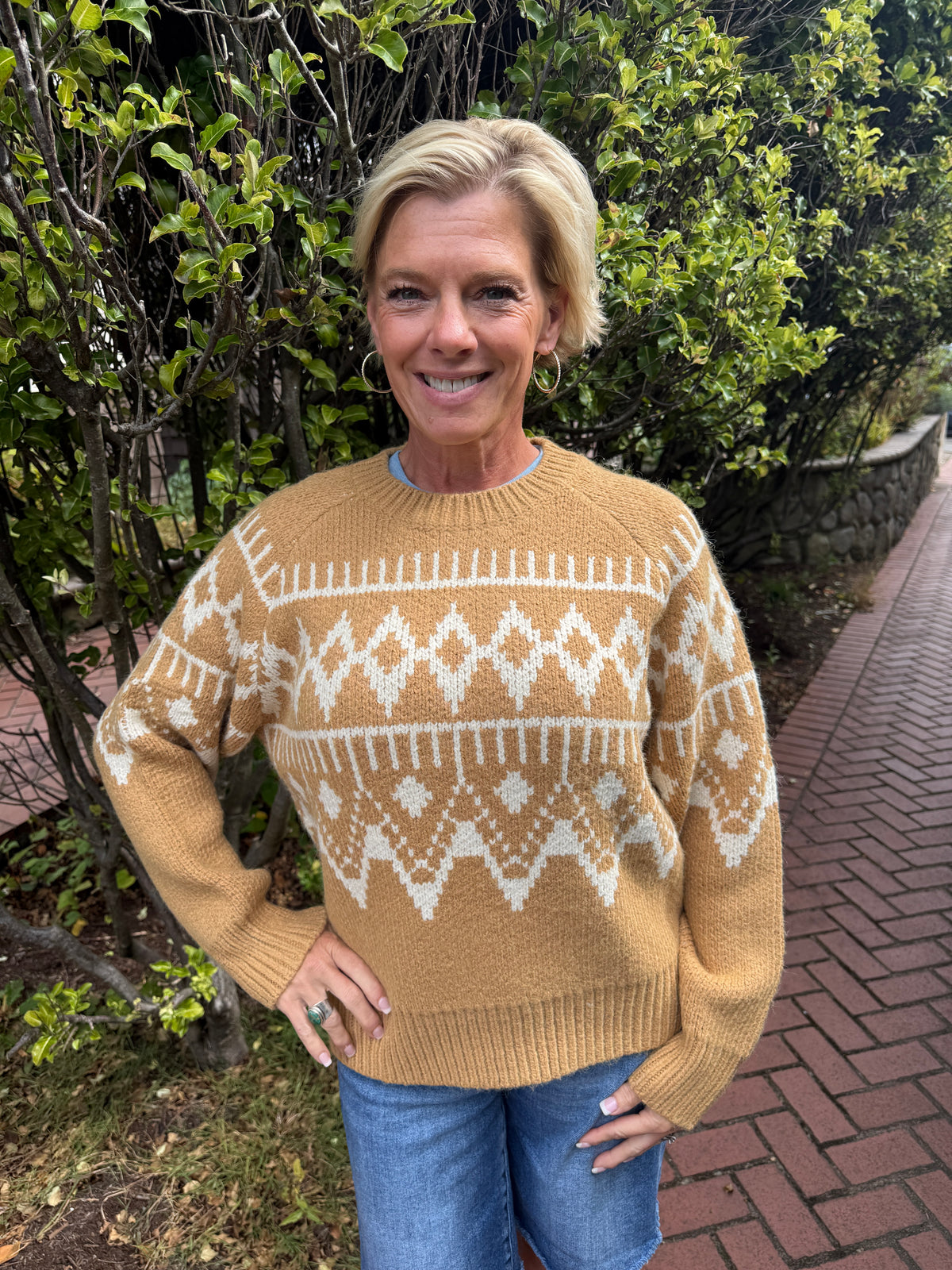 Bethany Patterned Sweater