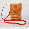 Ata Vine Cell Phone Crossbody Bag-front