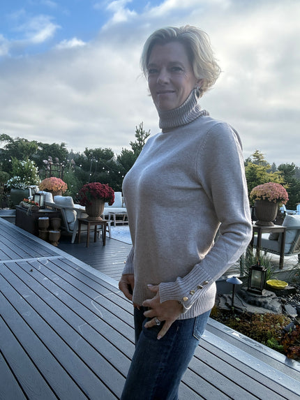 Pilot Knit Sweater, oat marl-side