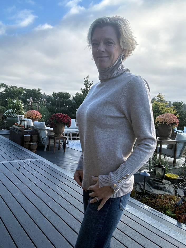 Pilot Knit Sweater, oat marl-side