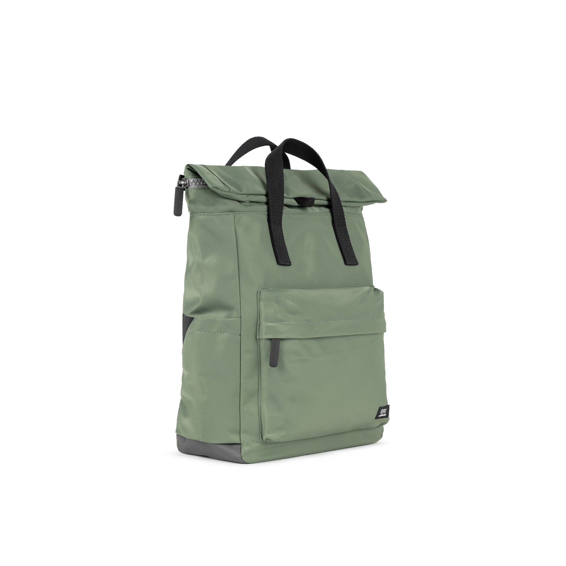 Ori London Black Label Canfield B (Nylon) Medium Bag | granite front/side