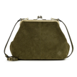 Sofia Frame Crossbody - Suede Leather Olive