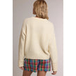 Relaxed Crewneck Soft Knit Sweater - Banana Milk