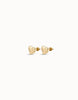 18K gold-plated medium sized heart shaped earrings