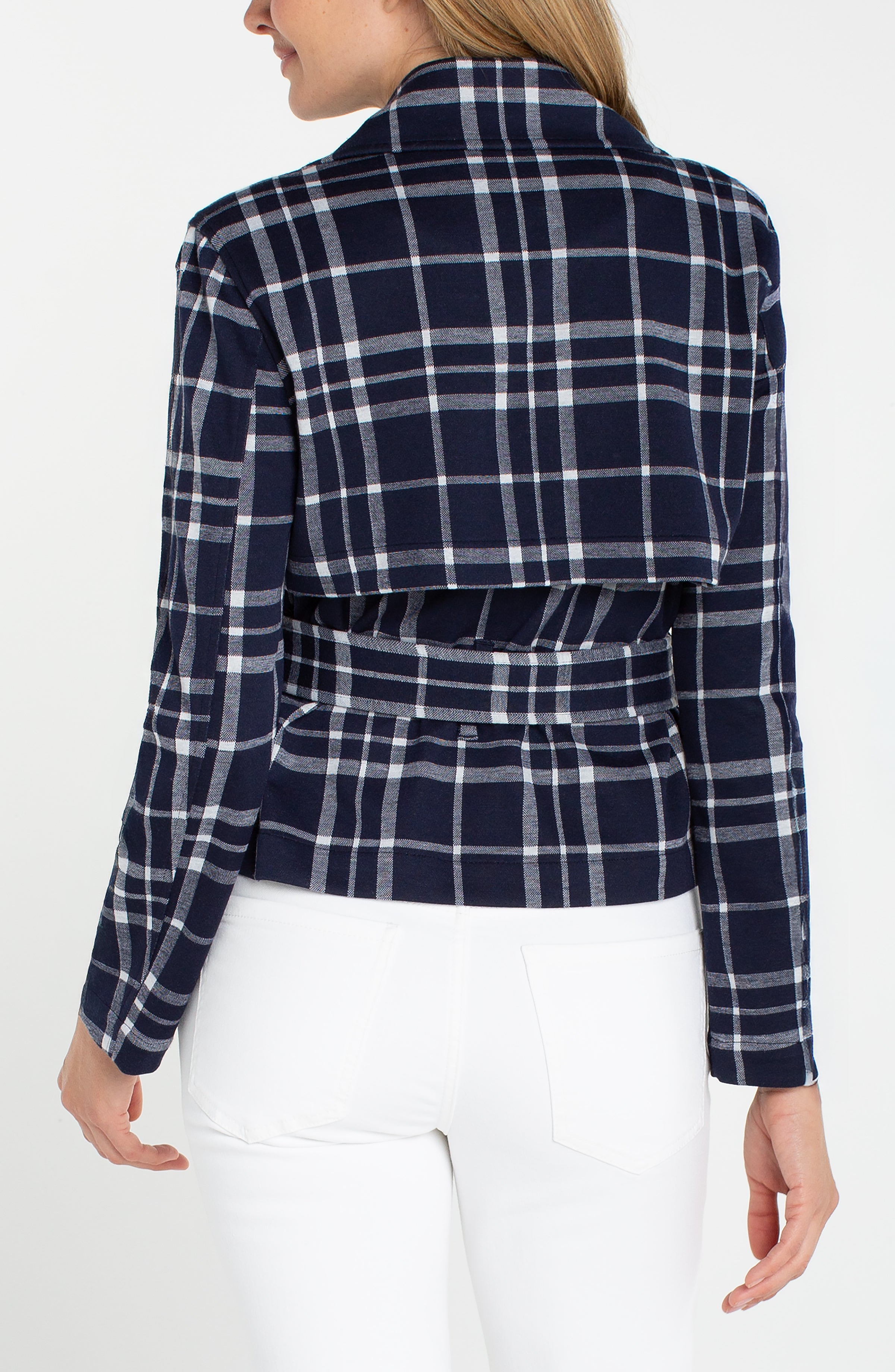Cropped Trench Jacket with Belt