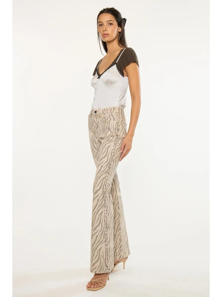 HIGH RISE FLARE JEANS