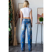 Flower Power EMB Denim Pants