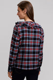 Sandy LS Plaid Blouse