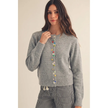 Whimsical Atelier Confetti Button Front Cardigan