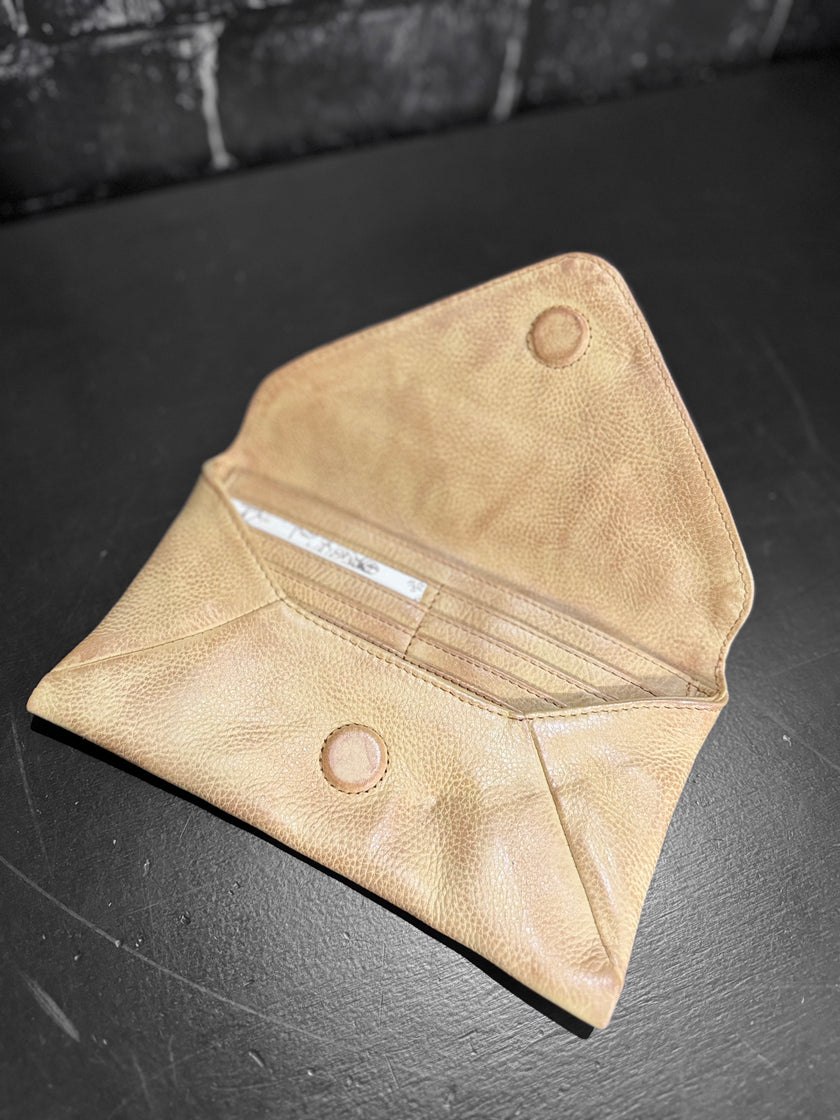 Bella Envelope Wallet inside cognac