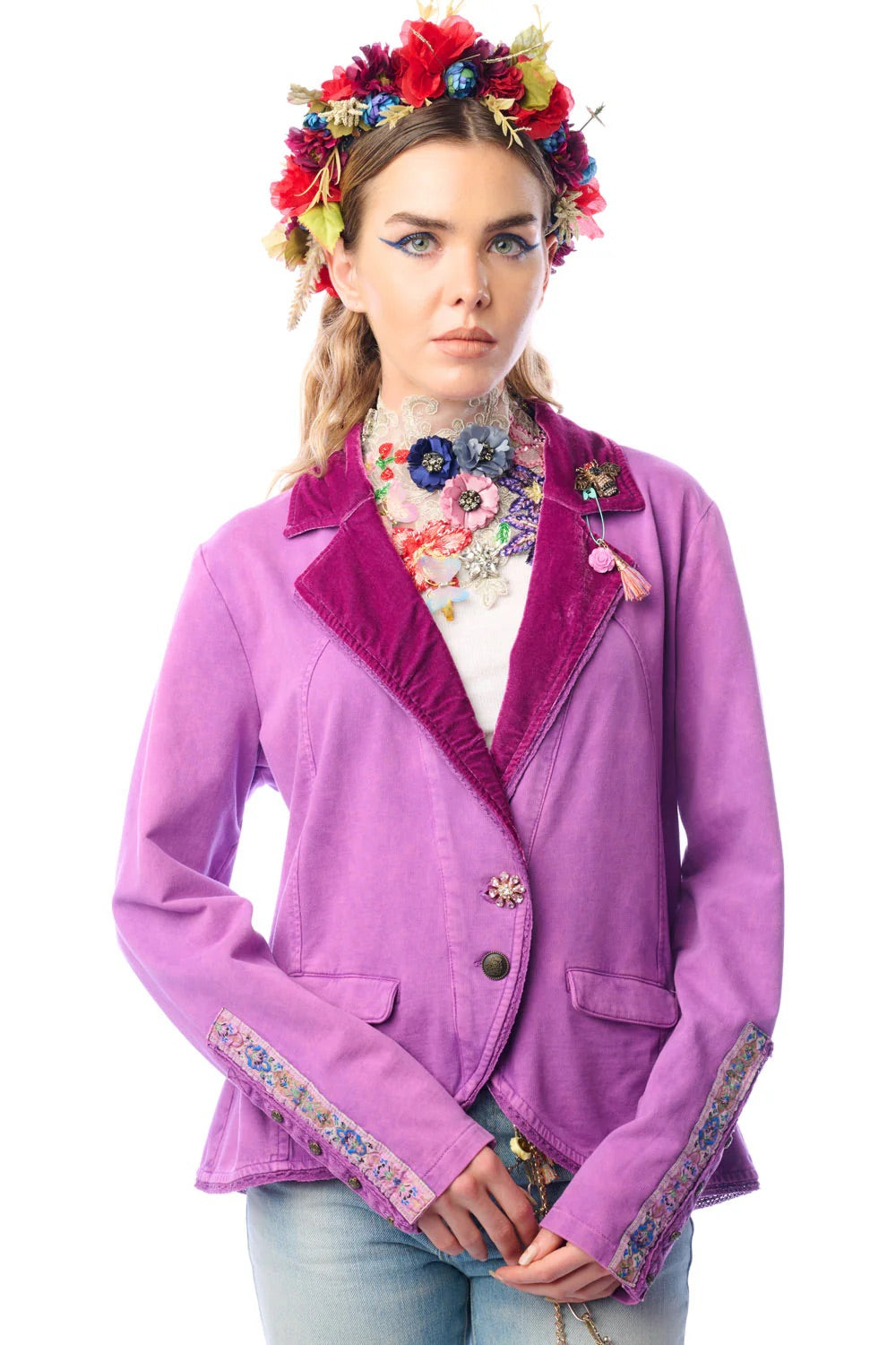colonel jacket violet front