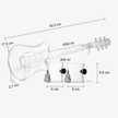 Guitar Whiskey Decanter with 2 Glasses and Case