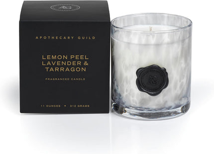 Apothecary Guild Opal Glass Candle Jar in Gift Box - Lemon Peel