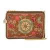 Time Traveler Rose Vent Gold and Pink Beaded Mini Crossbody