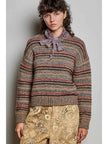 Suzy Striped Brushed Knit Sweater One Size