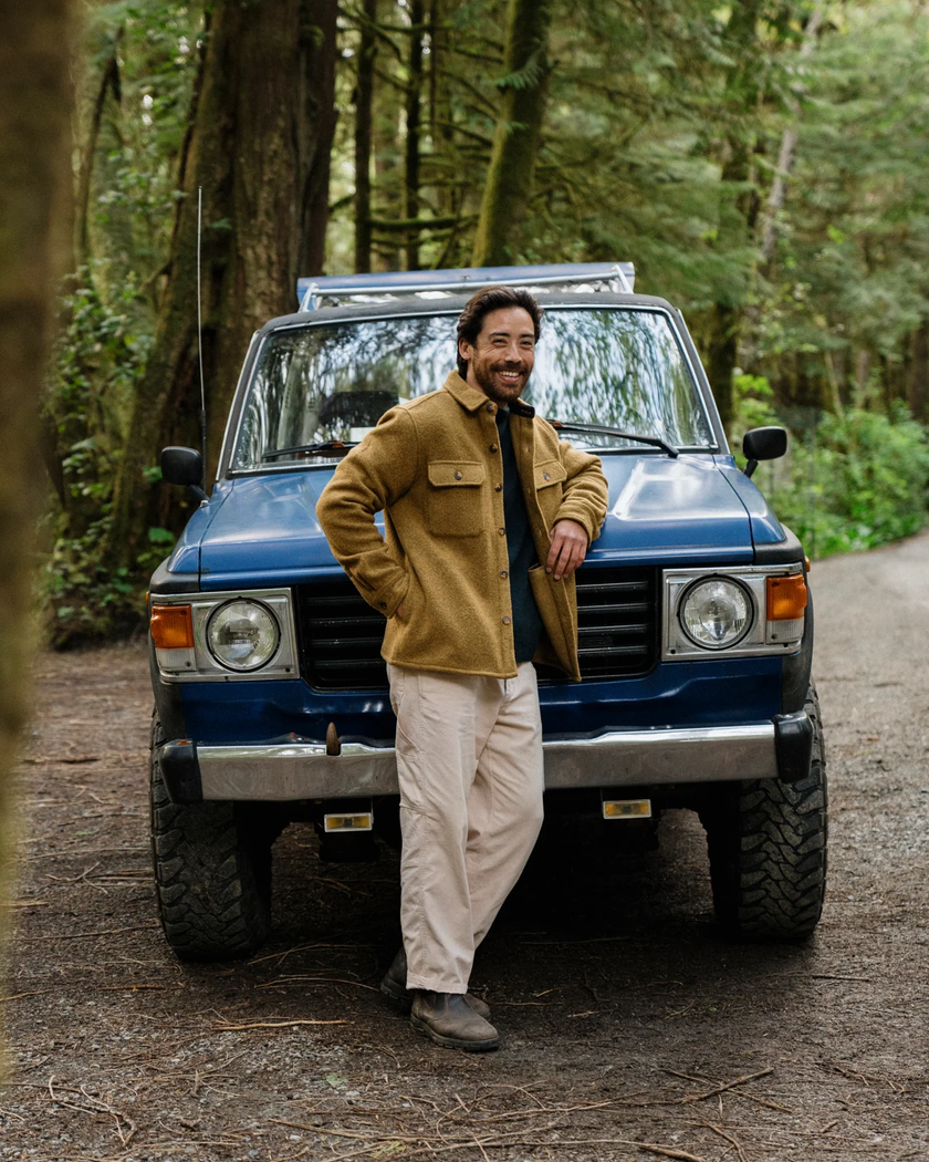 The Field Coat gold styled