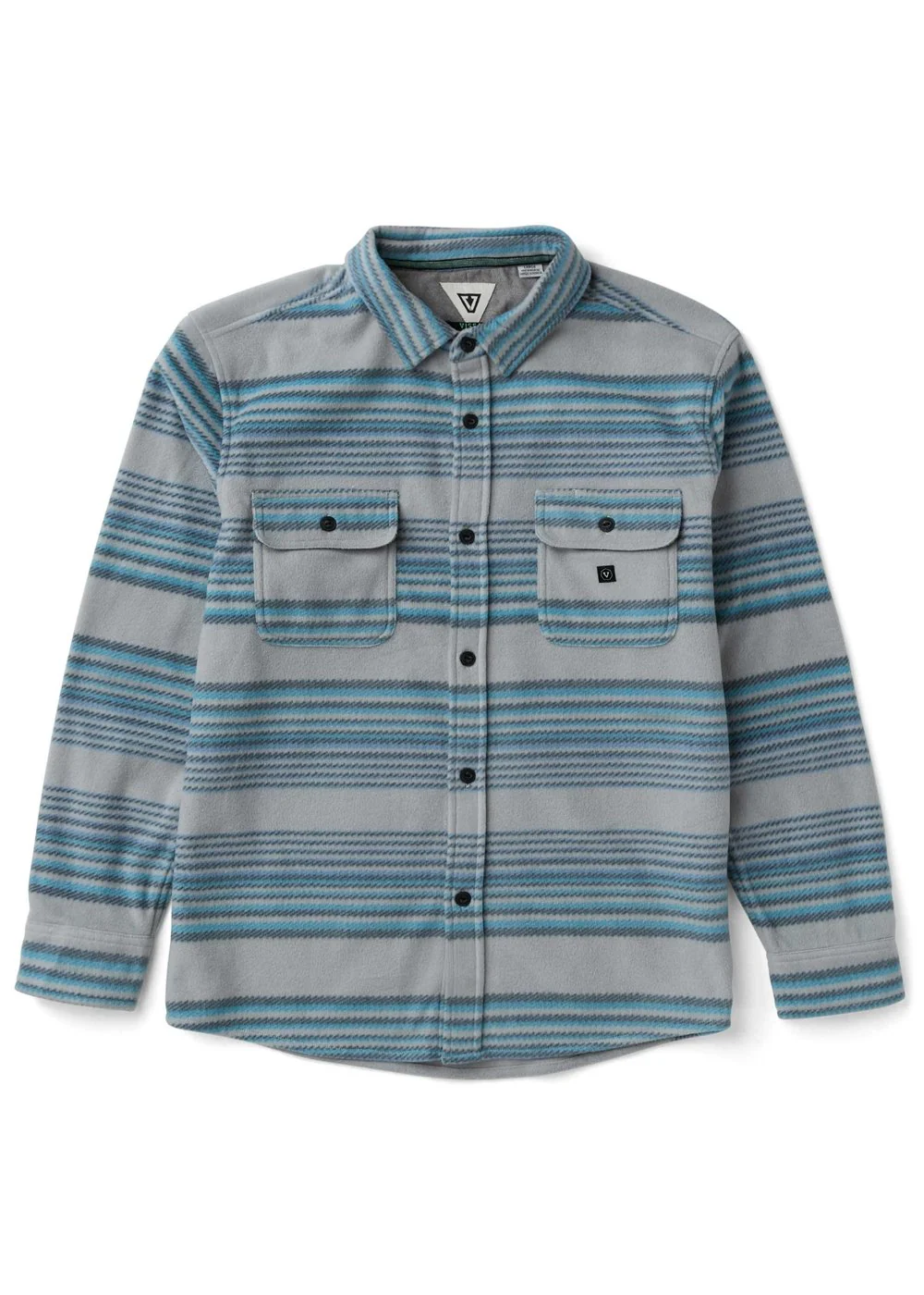 Vissla Eco-Zy Long Sleeve Polar Flannel storm grey