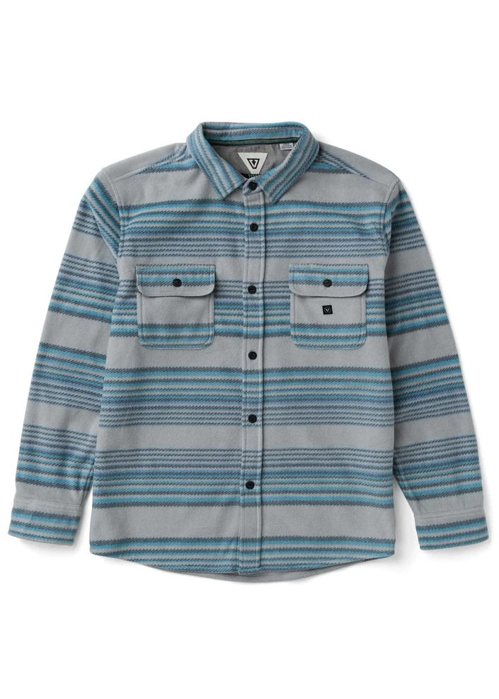 Vissla Eco-Zy Long Sleeve Polar Flannel storm grey