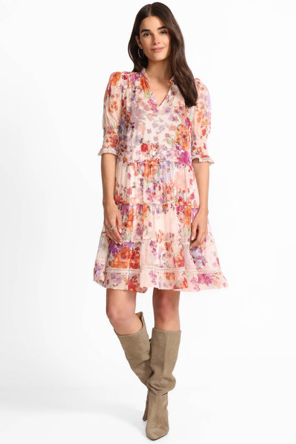 ABBEY TIERED MINI DRESS
