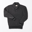 gray heather / dark charcoal stripe