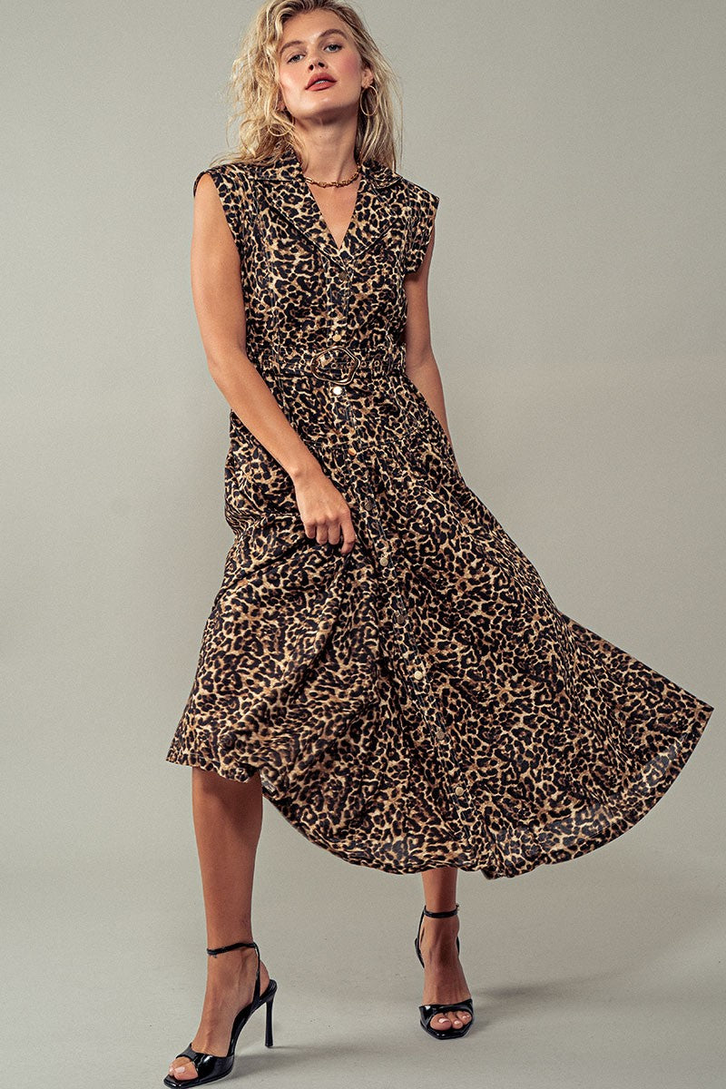 On the Prowl Midi Dress