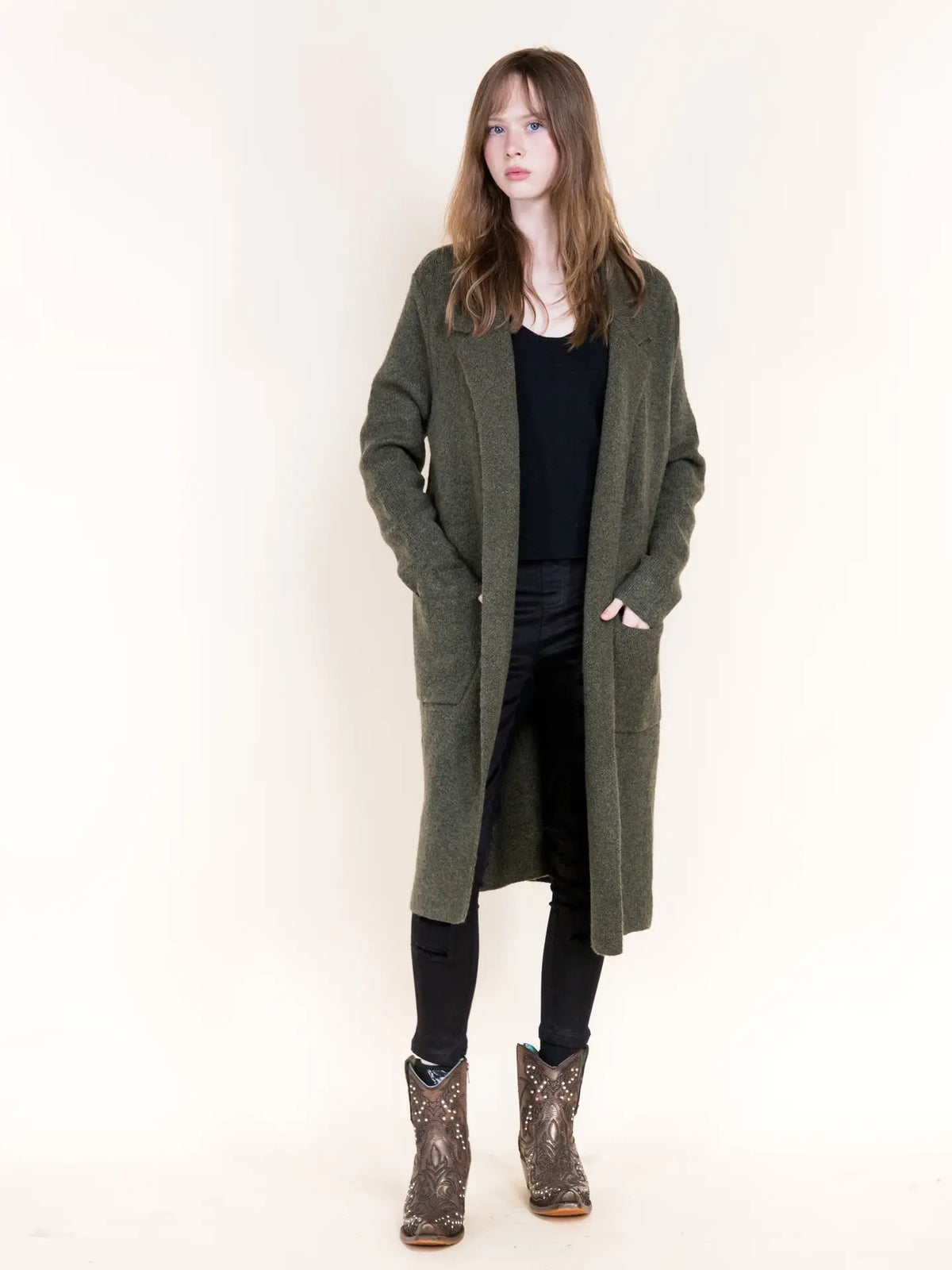 Cassie Tailored Back Seam Coatigan