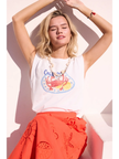 Catch Me Crab Graphic Sleeveless Tee
