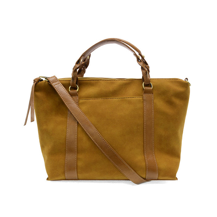 Mabel Faux Suede Tote gold