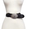 Hand Braided Leather Belt W Western Sunflower Buckle