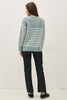 Wool Blend Striped Sweater Accents