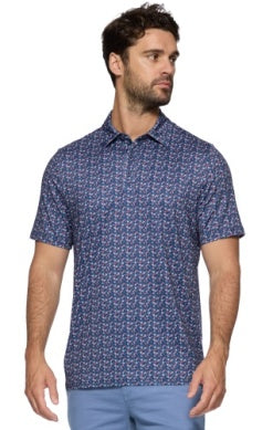 Higgins SS Americana Floral Polo