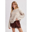 Gradient Striped Soft Knit Sweater