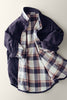Reversable Corduroy and Plaid Flannel Shacket w/Chest Pockets