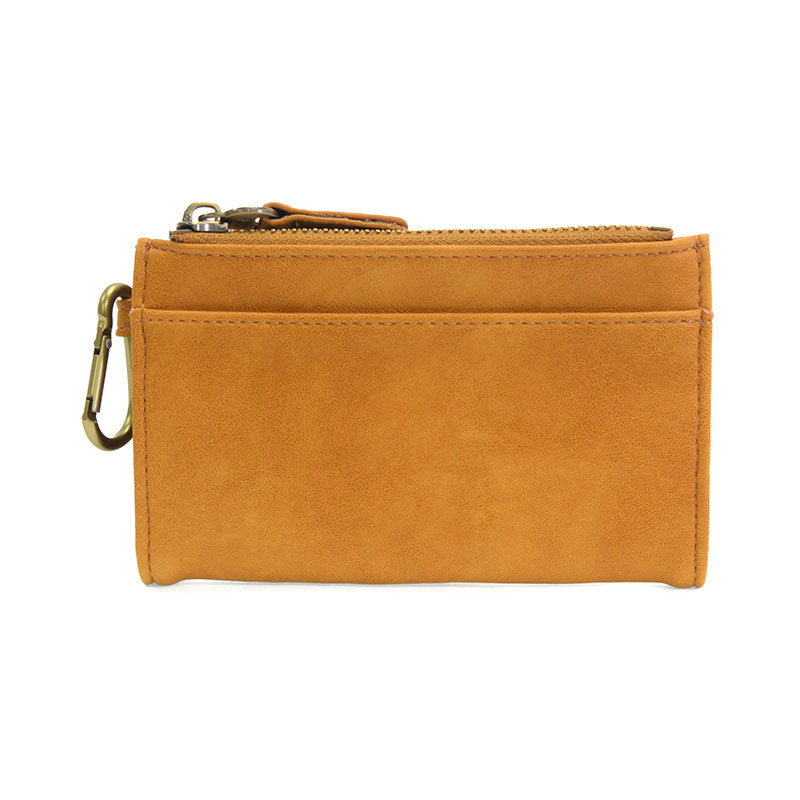 Bobbie Bifold Wallet with Carabiner honey