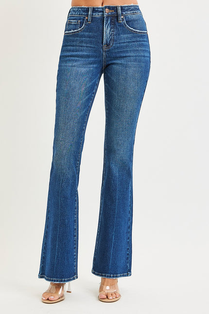 Tummy Control 4 Way Stretch High Rise Flare Jeans