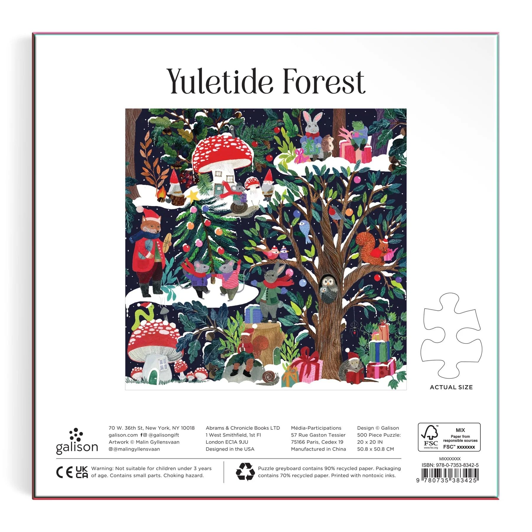 Yultide Forest 500 Piece Puzzle