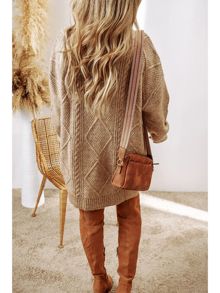 Grace Cable Knit Sweater Dress