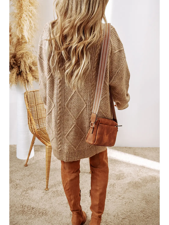 Grace Cable Knit Sweater Dress