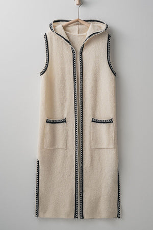 Ventura Hooded Knit Vest Cardigan