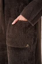 Daphne Detachable Faux Fur Shawl Coat