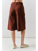 SUEDE BERMUDA SHORTS