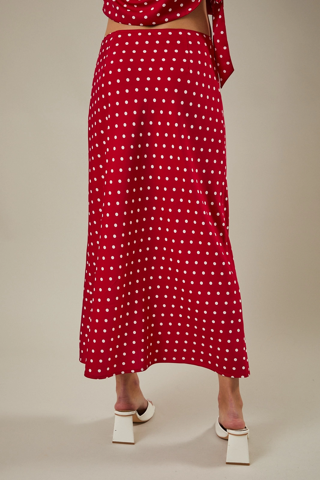 Dotty  Polka Dot Midi Skirt