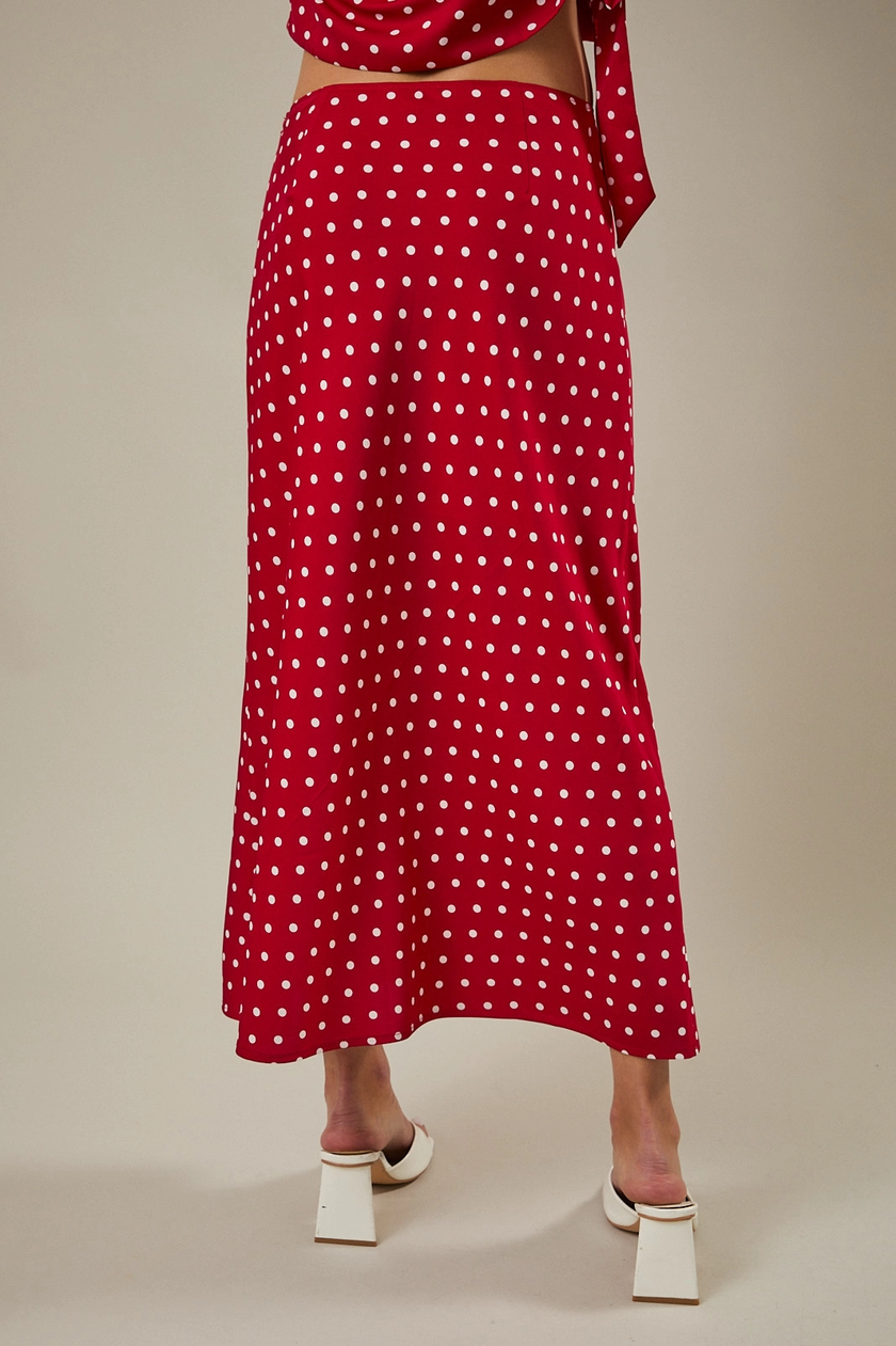 Dotty  Polka Dot Midi Skirt