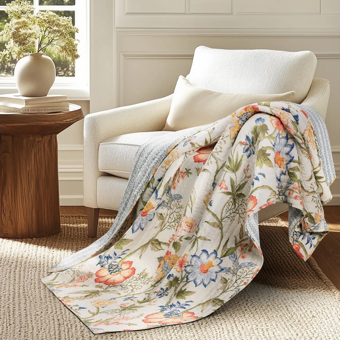 Maileen Quilted Throw-Multi