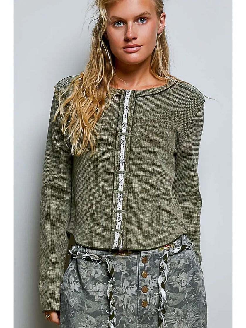 Beths Vintage Button Down Top