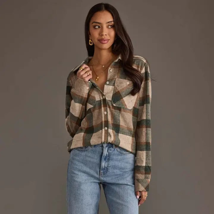 Autumns Plaid Button Up